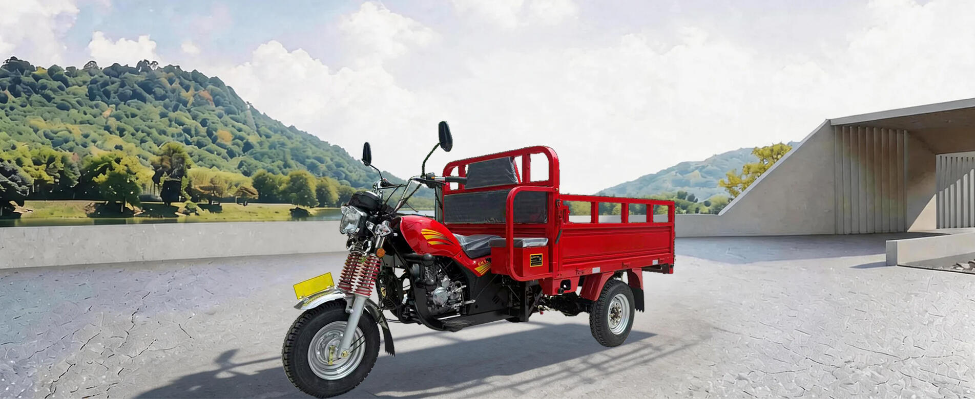 Motorized Three-wheeled Cargo Vehicle – MR150